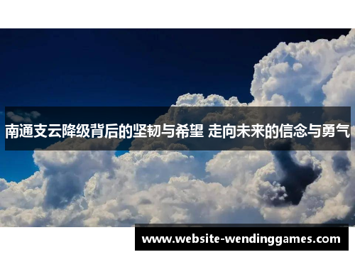 南通支云降级背后的坚韧与希望 走向未来的信念与勇气