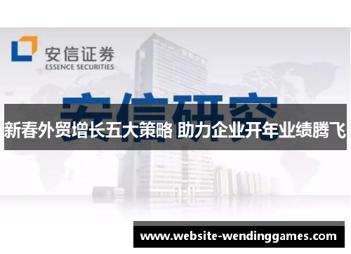 新春外贸增长五大策略 助力企业开年业绩腾飞