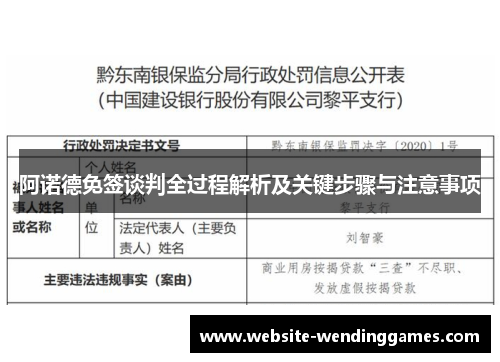 阿诺德免签谈判全过程解析及关键步骤与注意事项