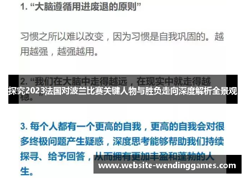 探究2023法国对波兰比赛关键人物与胜负走向深度解析全景观